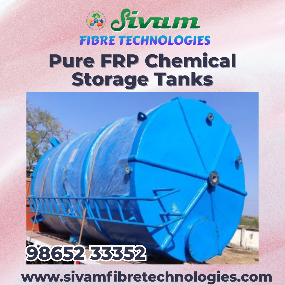 Pure FRP Chemical Storage Tanks Manufacturer
