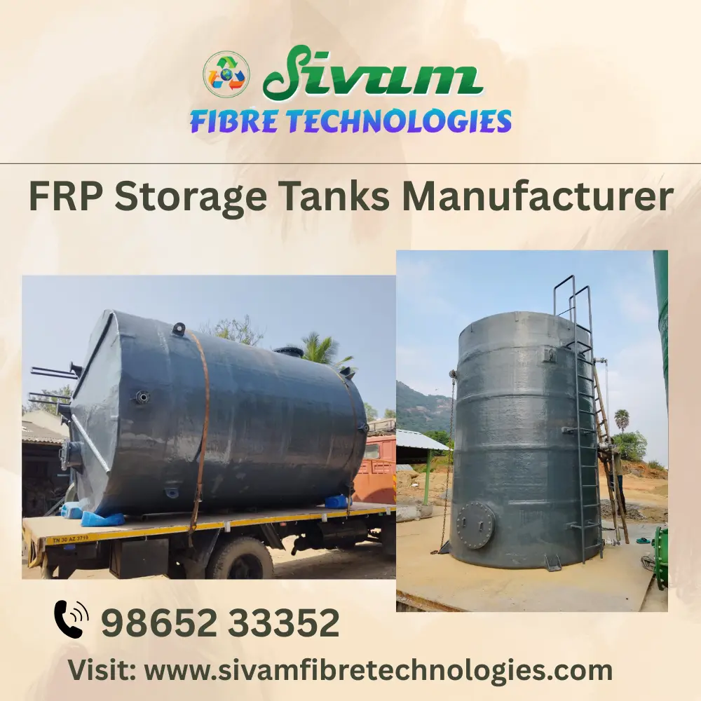 FRP Storage Tanks Manufacturer in Coimbatore