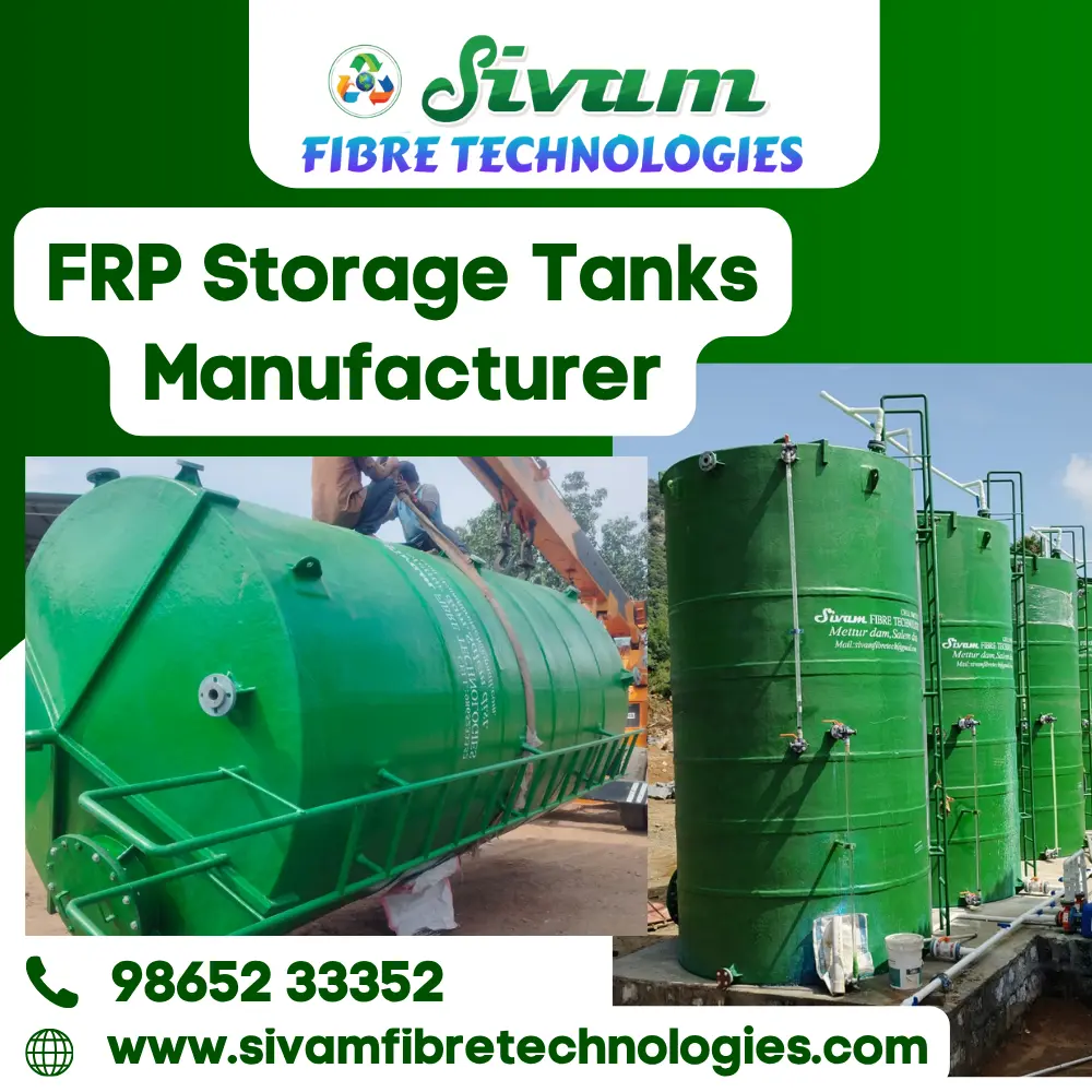 FRP Chemical Storage Tank Manufacturer in Coimbatore