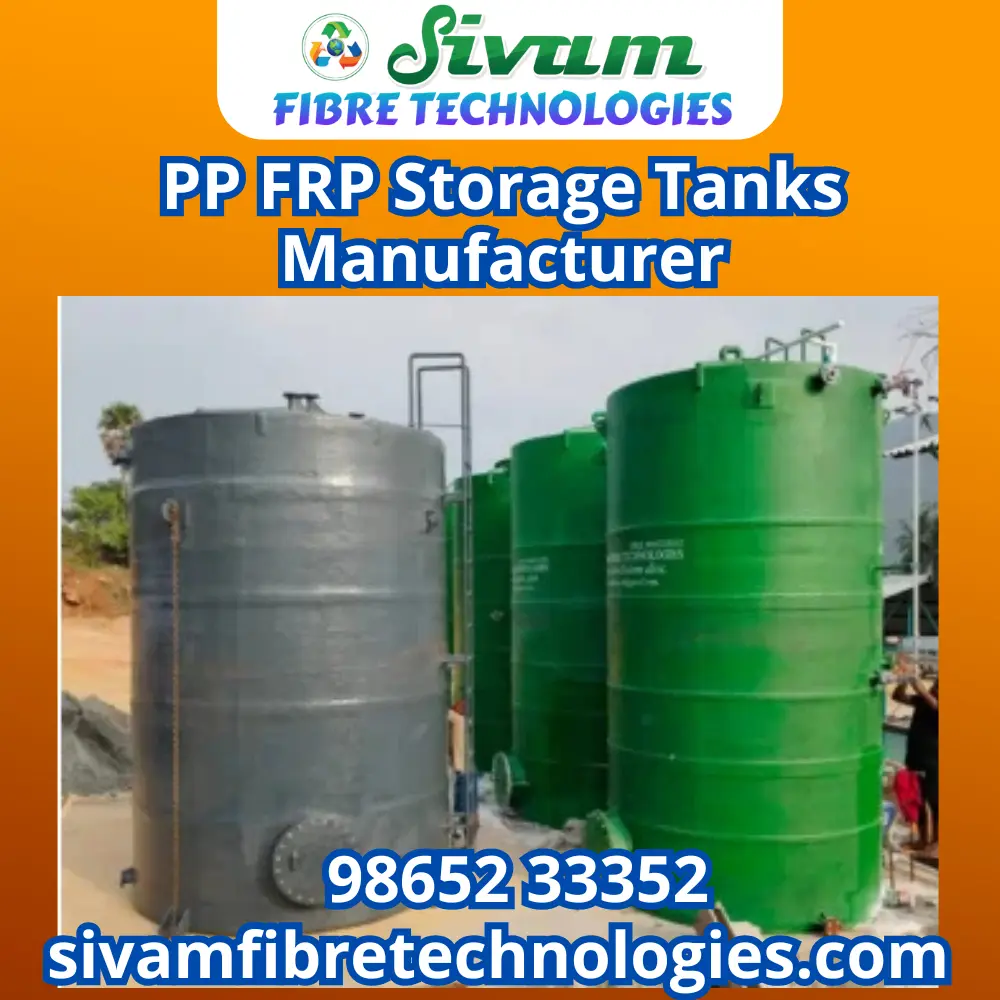 PP FRP Storage Tank Manufacturer