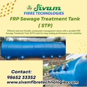 FRP Sewage Treatment Tanks Manufacturer – Sivam Fibre Technologies