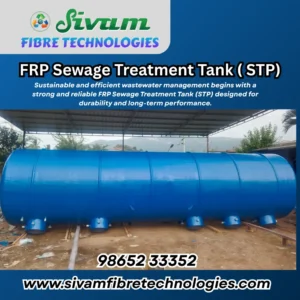 FRP Sewage Treatment Tanks Manufacturers – Sivam Fibre Technologies