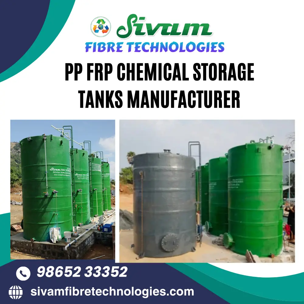 PP FRP Chemical Storage Tanks Manufacturer