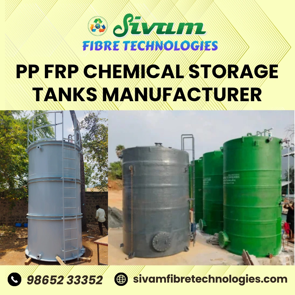 Pure FRP Chemical Storage Tank Manufacturer